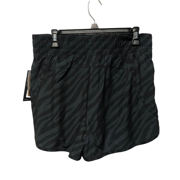 Avia Running Shorts Womens Size Medium Moisture Wicking Black Zebra Print NEW - Picture 3 of 9
